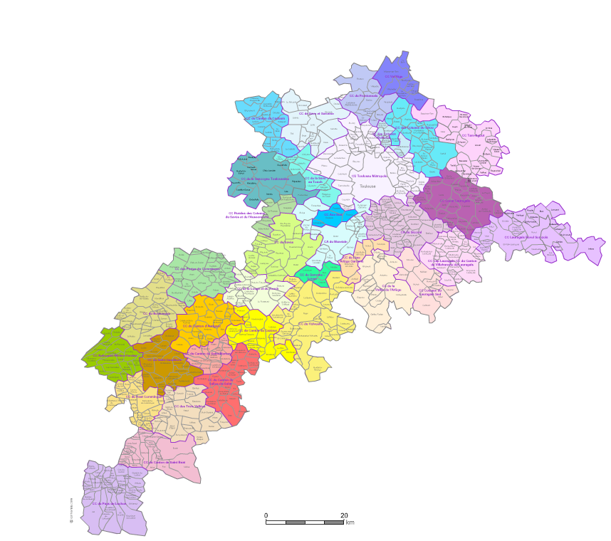 intercommunalites de la Haute Garonne